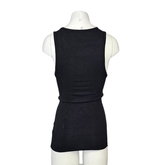 Alphalete Womens Ribbed Stretch Scoop Neck Tank Top, Basic, Size M - Picture 3 of 9